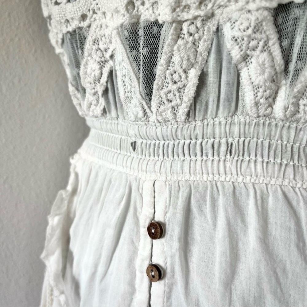 • Free People Intimately Miley Bodysuit Mini Dress in Ivory • - Picture 6 of 13